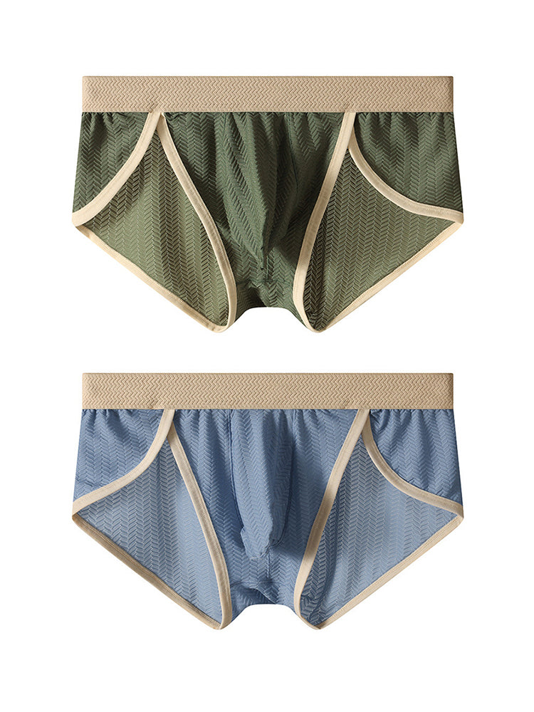 2 Pack Men's Breathable High-Stretch Seamless Comfort Odor-Control Briefs | dmunderwear detail image 7