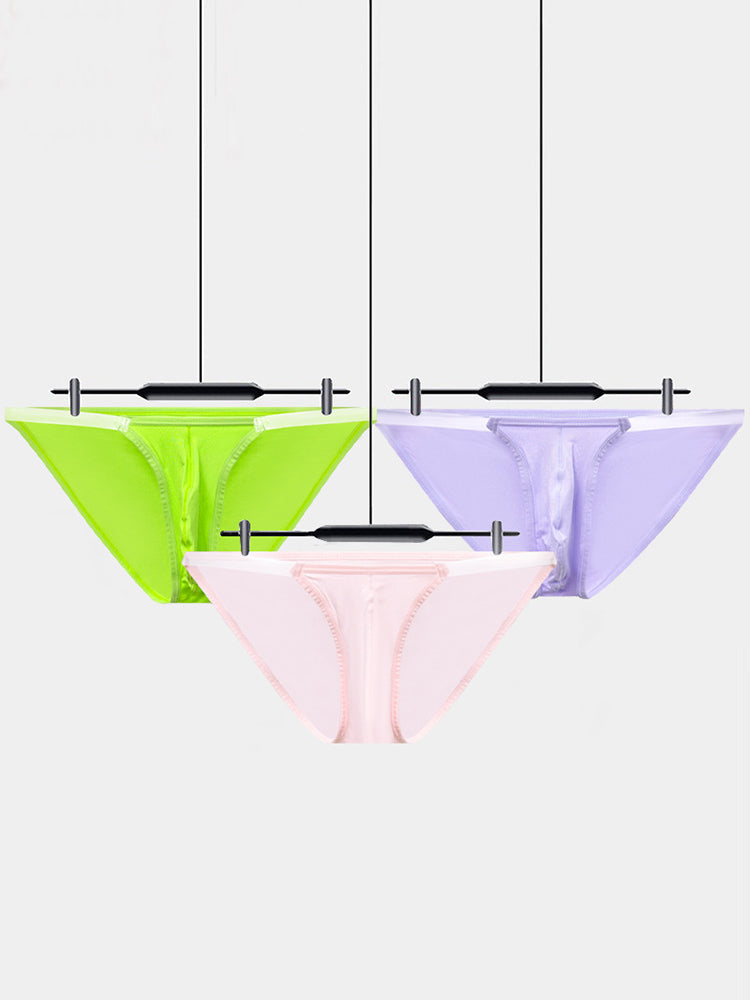 2 Pack Men's Breathable Low-Rise Ultra-Soft Modal Bikini | dmunderwear