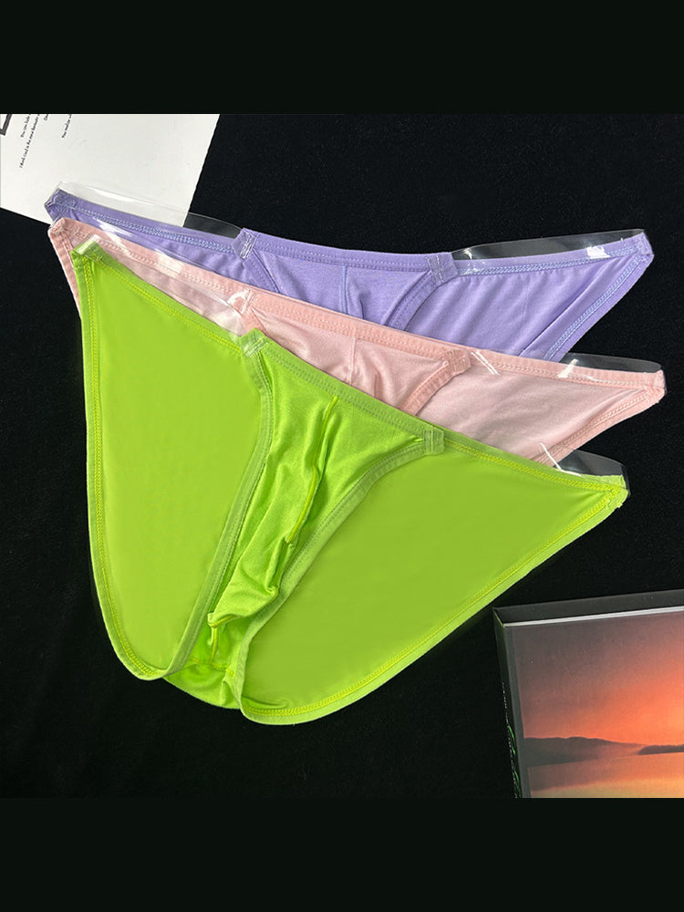 2 Pack Men's Breathable Low-Rise Ultra-Soft Modal Bikini | dmunderwear detail image 13