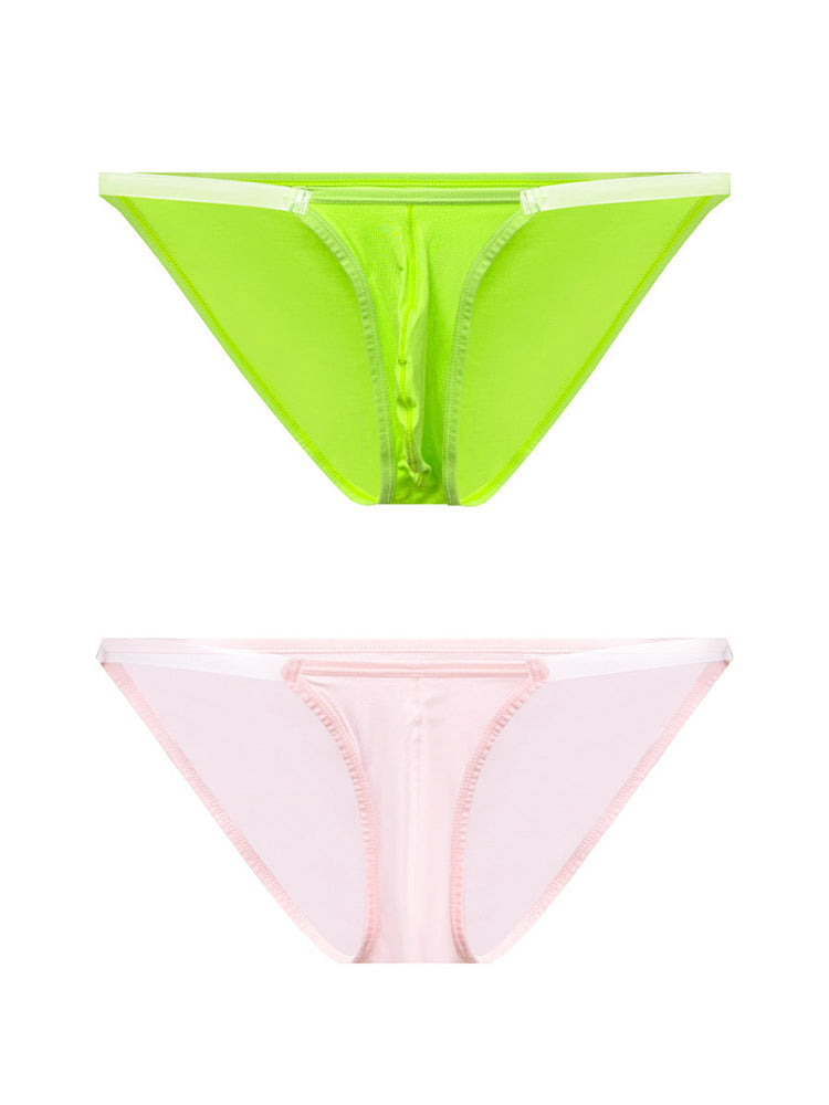 2 Pack Men's Breathable Low-Rise Ultra-Soft Modal Bikini | dmunderwear detail image 14