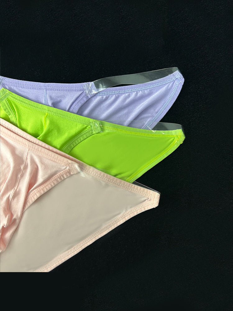 2 Pack Men's Breathable Low-Rise Ultra-Soft Modal Bikini | dmunderwear detail image 16