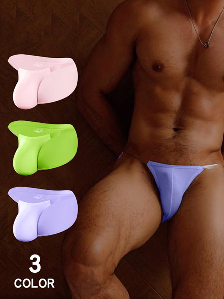 2 Pack Men's Breathable Low-Rise Ultra-Soft Modal Bikini | dmunderwear detail image 3