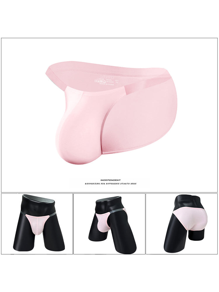 2 Pack Men's Breathable Low-Rise Ultra-Soft Modal Bikini | dmunderwear detail image 4