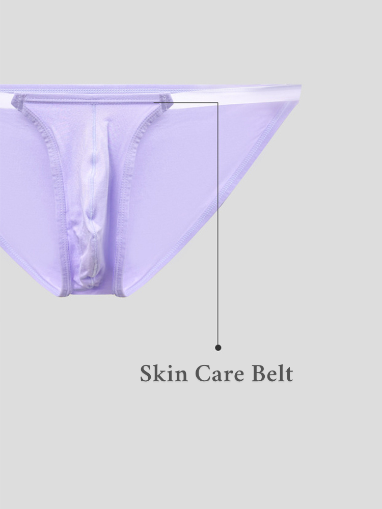 2 Pack Men's Breathable Low-Rise Ultra-Soft Modal Bikini | dmunderwear detail image 9