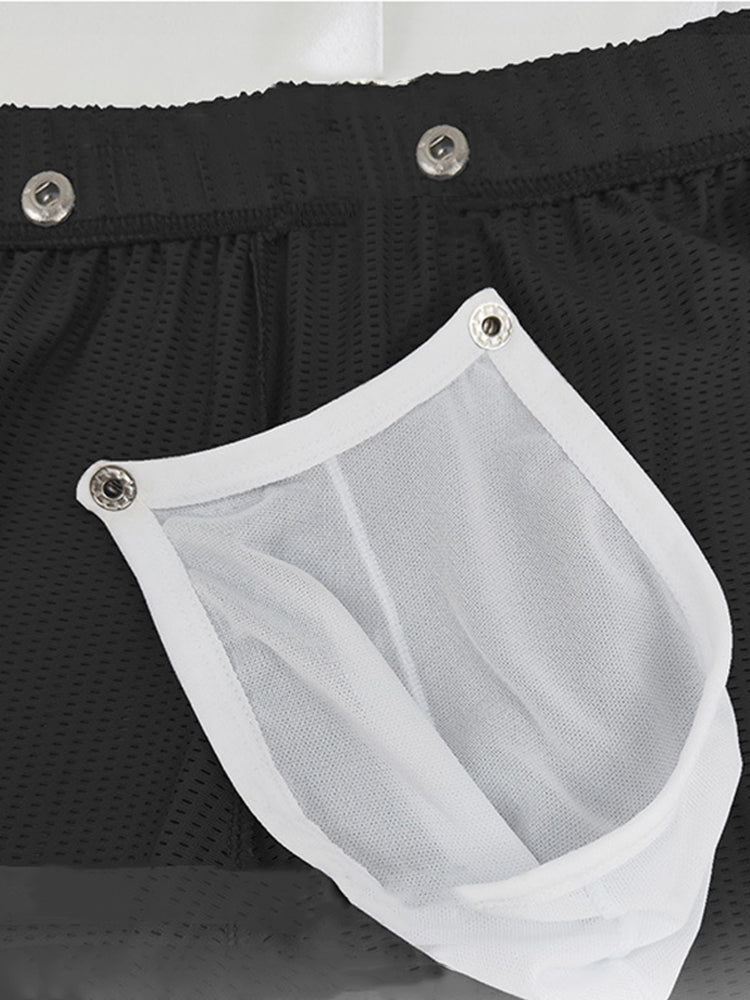 2 Pack Men's Breathable Mesh Boxer Briefs | dmunderwear detail image 18