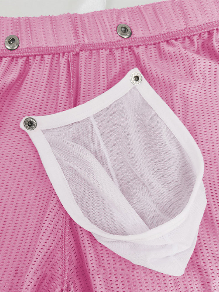 2 Pack Men's Breathable Mesh Boxer Briefs | dmunderwear detail image 19