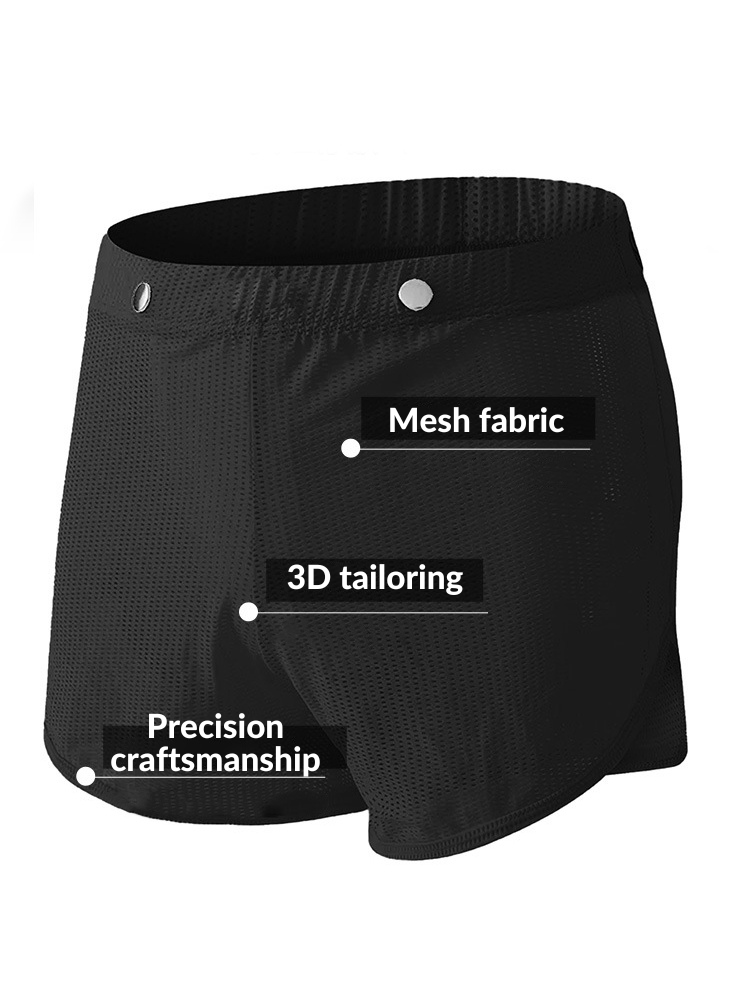 2 Pack Men's Breathable Mesh Boxer Briefs | dmunderwear detail image 20