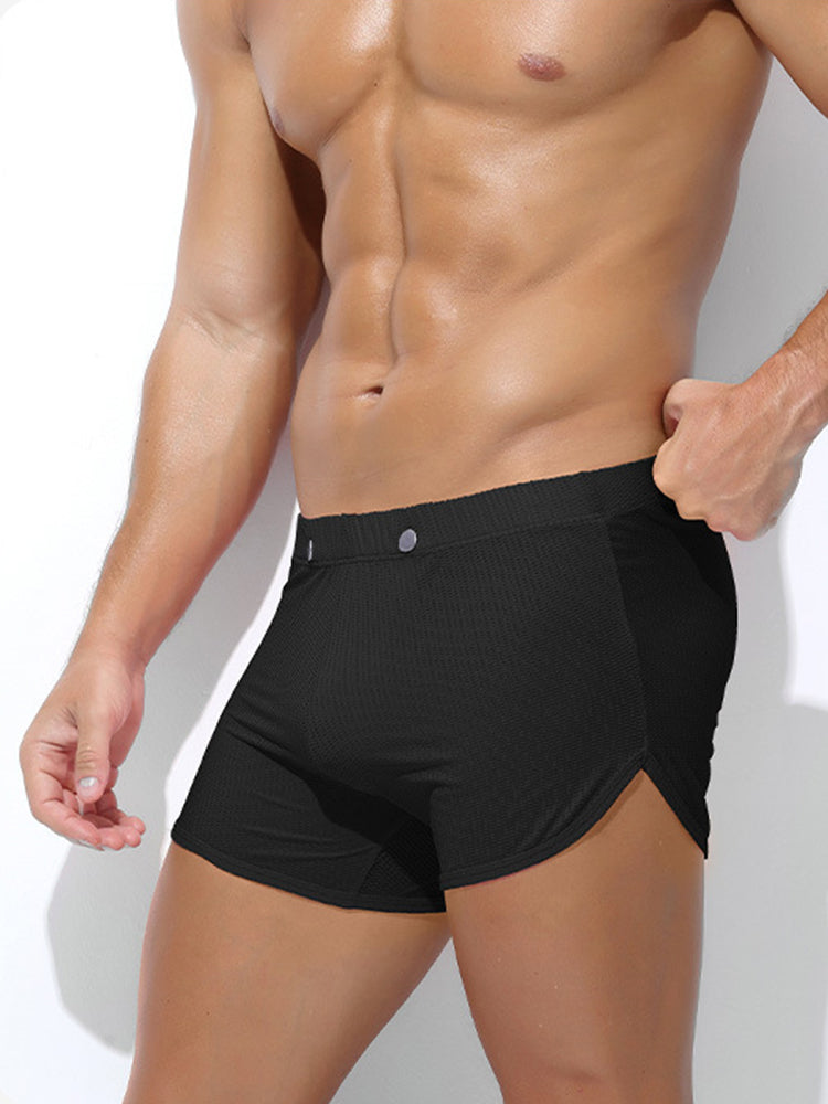 2 Pack Men's Breathable Mesh Boxer Briefs | dmunderwear detail image 3