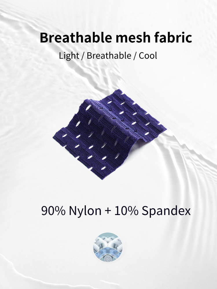 2-pack Men's Breathable Mesh Briefs with U-shaped Convex Pockets | dmunderwear detail image 5