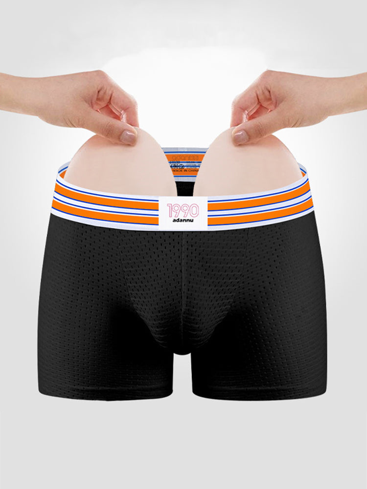 2 Pack Men's Breathable Mesh Butt-Lifting 3D Enhancing Design Seamless Shapewear | dmunderwear detail image 10