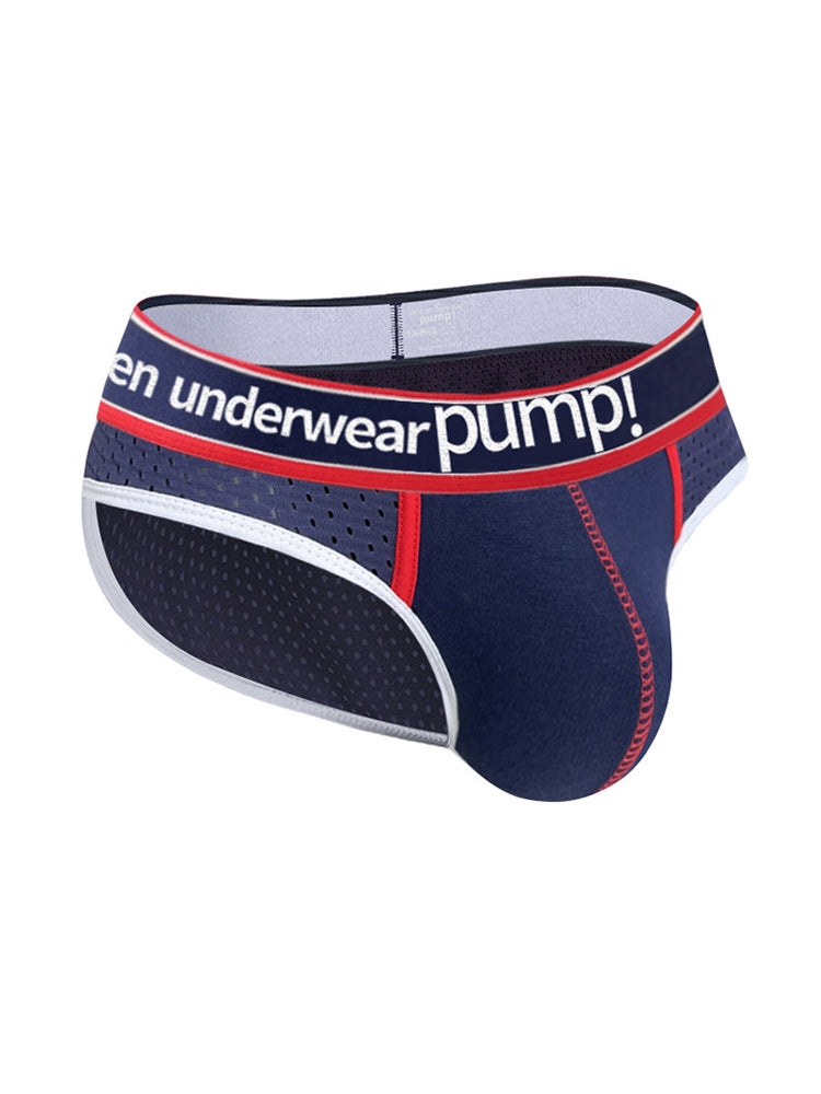 2 Pack Men's Breathable Mesh Comfortable U-convex Large Pouch Sports Briefs | dmunderwear detail image 17