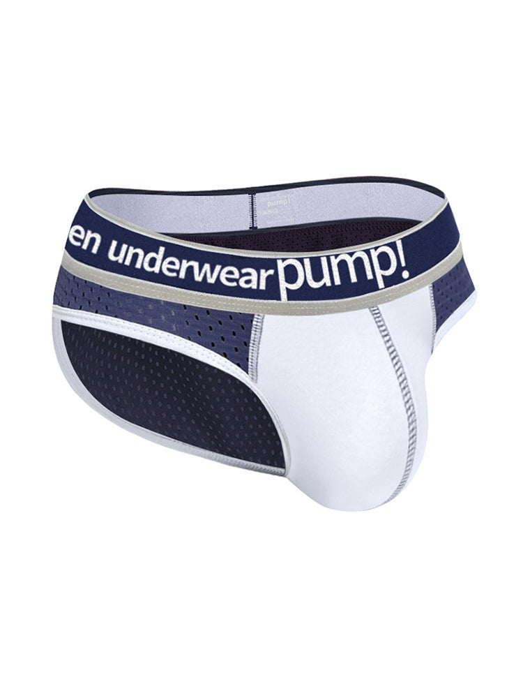 2 Pack Men's Breathable Mesh Comfortable U-convex Large Pouch Sports Briefs | dmunderwear detail image 18