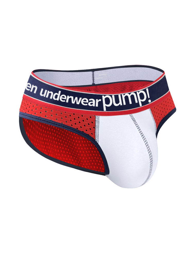 2 Pack Men's Breathable Mesh Comfortable U-convex Large Pouch Sports Briefs | dmunderwear detail image 19