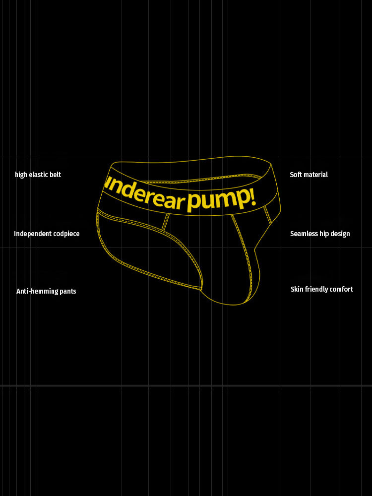 2 Pack Men's Breathable Mesh Comfortable U-convex Large Pouch Sports Briefs | dmunderwear detail image 5