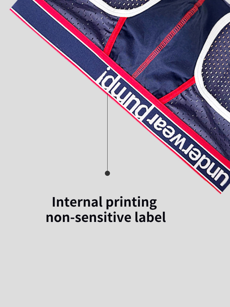2 Pack Men's Breathable Mesh Comfortable U-convex Large Pouch Sports Briefs | dmunderwear detail image 9
