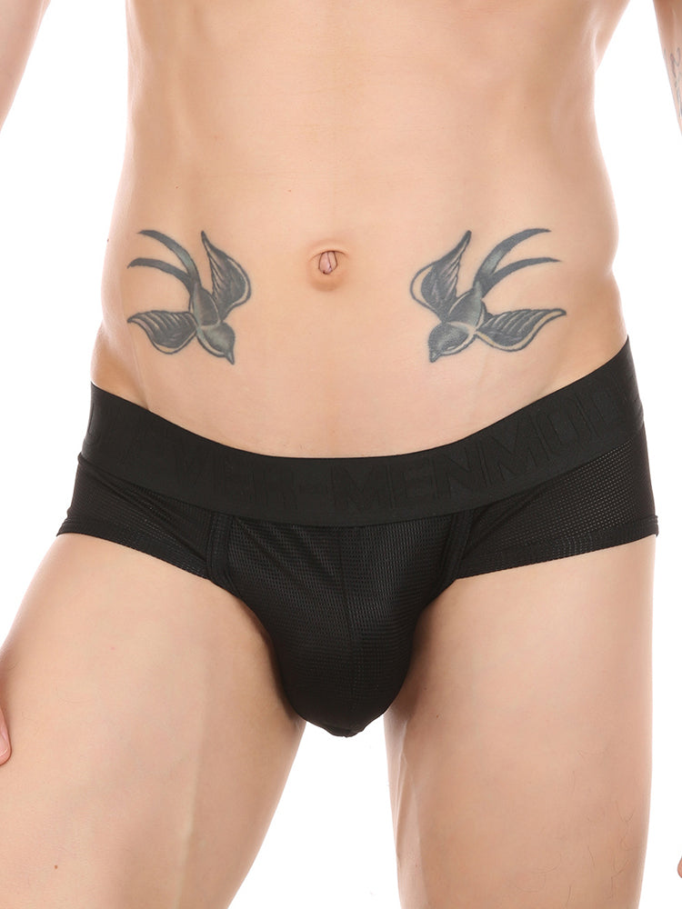 2 Pack Men's Breathable Mesh Comfy Waistband Daily Stretch Stay-Cool Layer Briefs | dmunderwear detail image 10