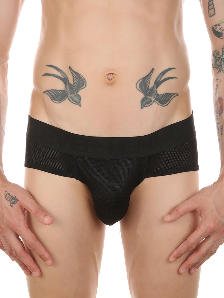2 Pack Men's Breathable Mesh Comfy Waistband Daily Stretch Stay-Cool Layer Briefs | dmunderwear detail image 9