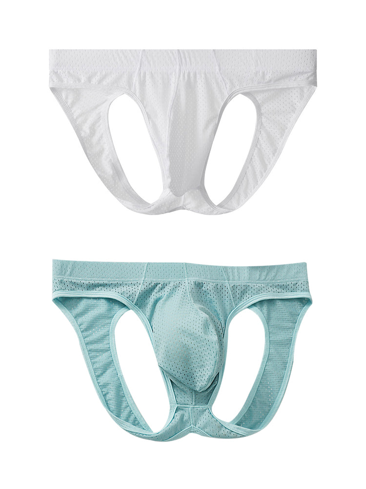 2 Pack Men's Breathable Mesh Jockstrap | dmunderwear detail image 12
