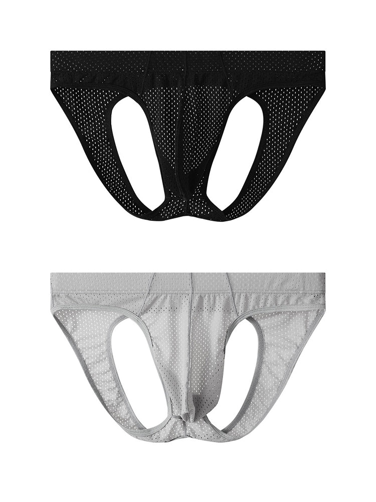 2 Pack Men's Breathable Mesh Jockstrap | dmunderwear detail image 17