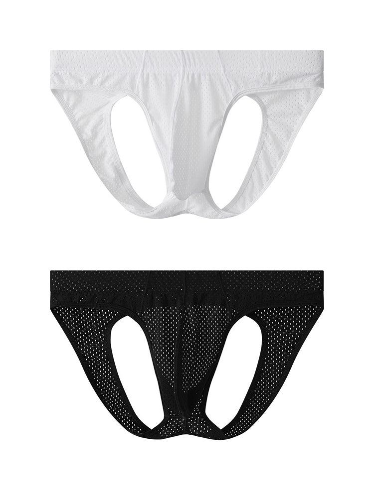 2 Pack Men's Breathable Mesh Jockstrap | dmunderwear detail image 2