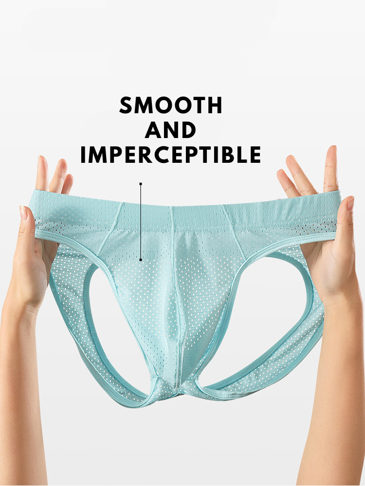 2 Pack Men's Breathable Mesh Jockstrap | dmunderwear detail image 4