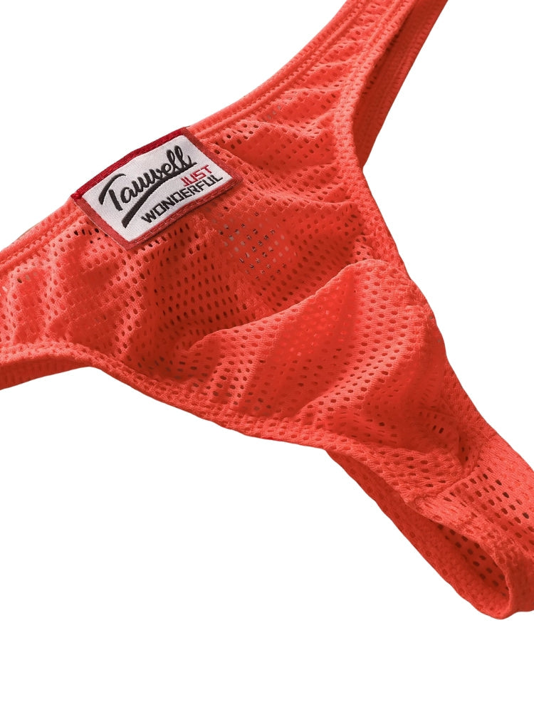 2 Pack Men's Sexy Breathable Mesh Thongs with High Stretch | dmunderwear detail image 11