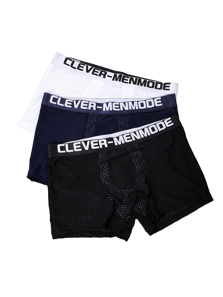 2 Pack Men's Breathable Mesh Supportive Fit Seamless Trunks | dmunderwear