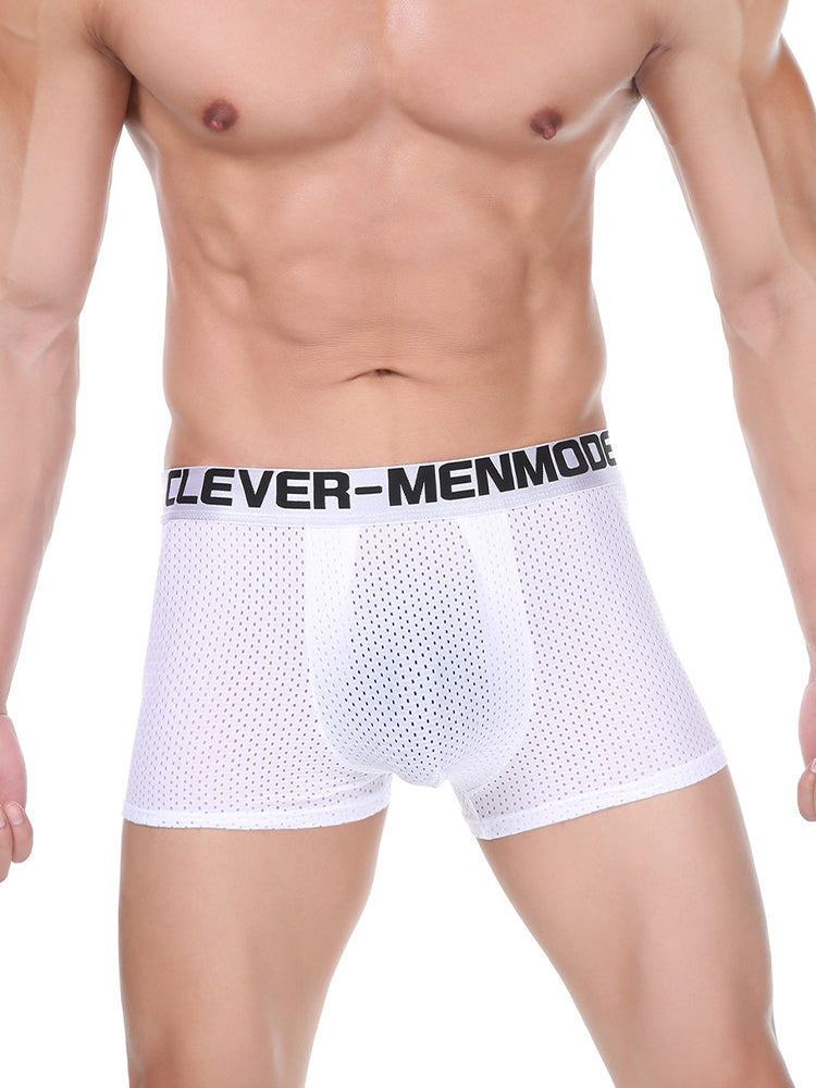 2 Pack Men's Breathable Mesh Supportive Fit Seamless Trunks | dmunderwear detail image 10