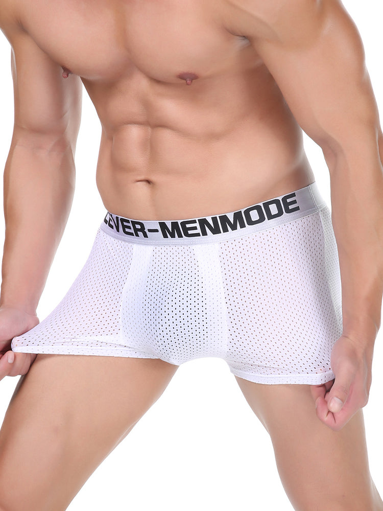 2 Pack Men's Breathable Mesh Supportive Fit Seamless Trunks | dmunderwear detail image 11