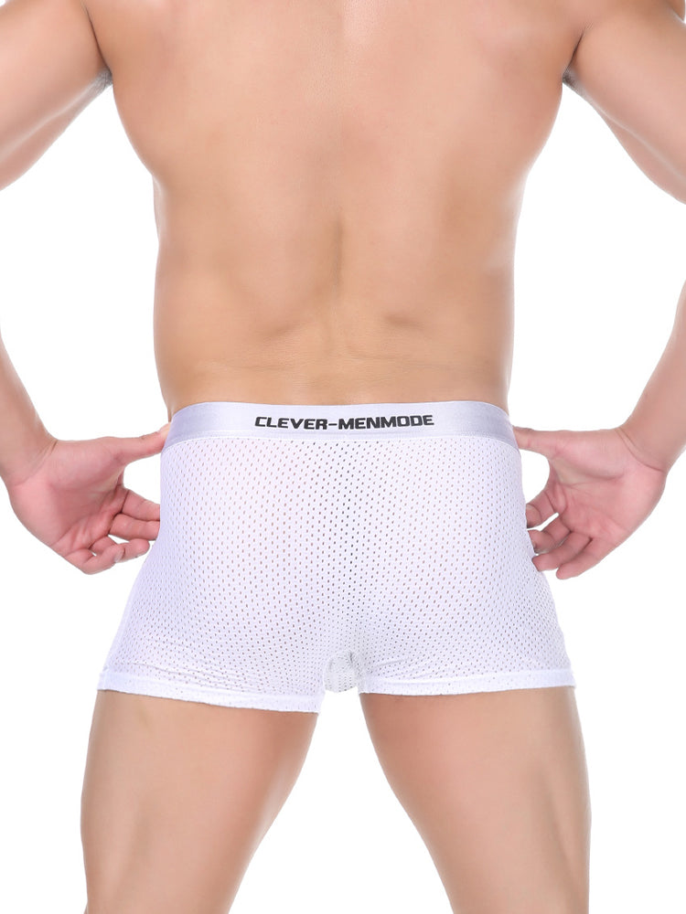 2 Pack Men's Breathable Mesh Supportive Fit Seamless Trunks | dmunderwear detail image 13