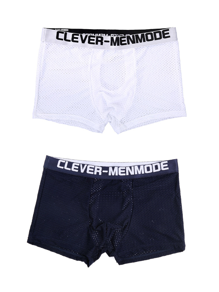 2 Pack Men's Breathable Mesh Supportive Fit Seamless Trunks | dmunderwear detail image 14