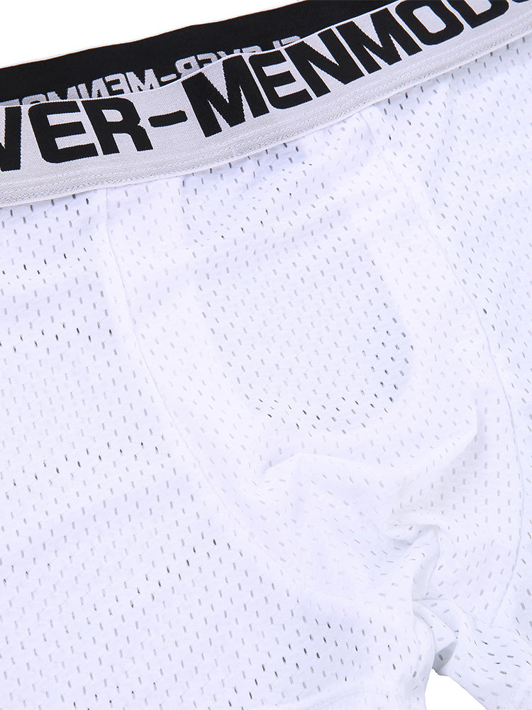 2 Pack Men's Breathable Mesh Supportive Fit Seamless Trunks | dmunderwear detail image 19