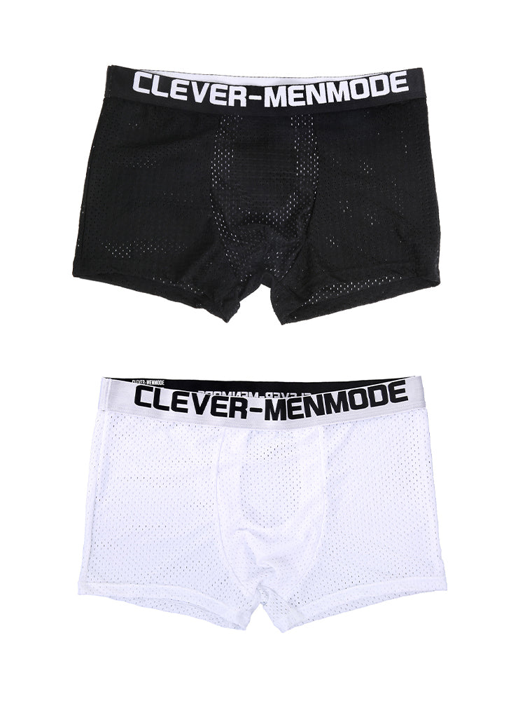 2 Pack Men's Breathable Mesh Supportive Fit Seamless Trunks | dmunderwear detail image 2