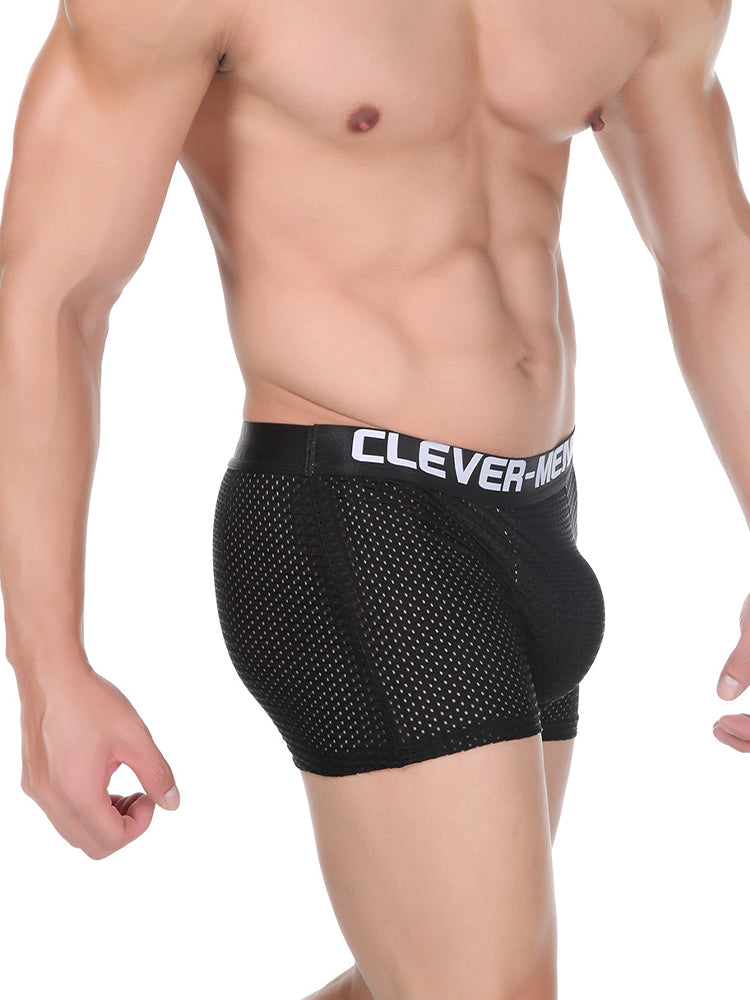 2 Pack Men's Breathable Mesh Supportive Fit Seamless Trunks | dmunderwear detail image 6