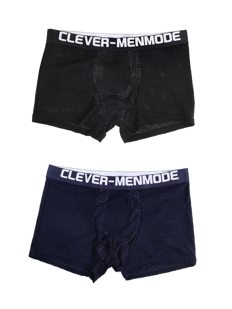 2 Pack Men's Breathable Mesh Supportive Fit Seamless Trunks | dmunderwear detail image 8