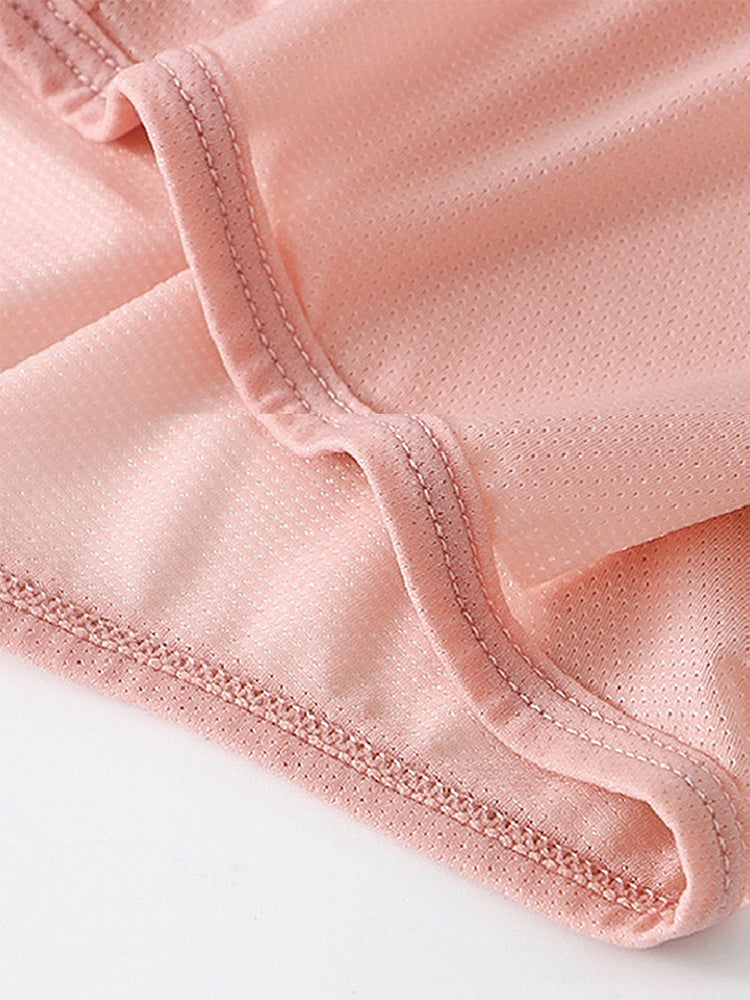 2 Pack Men's Breathable Mesh Trunks with Fly | dmunderwear detail image 11