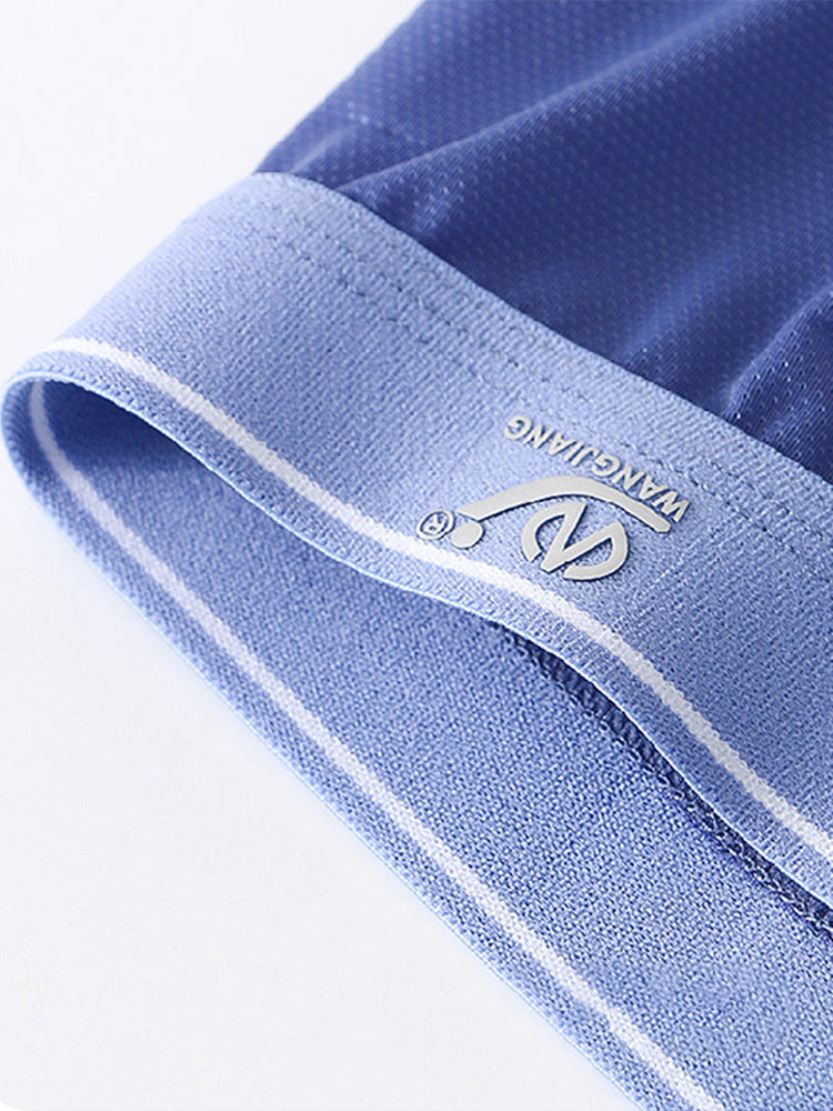 2 Pack Men's Breathable Mesh Trunks with Fly | dmunderwear detail image 12