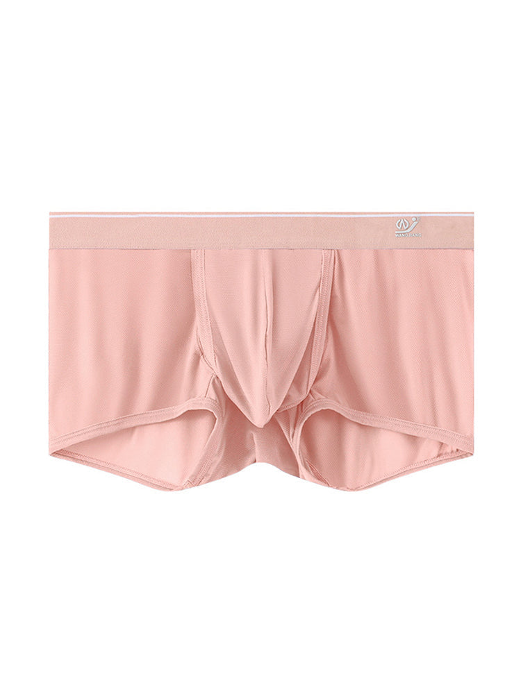 2 Pack Men's Breathable Mesh Trunks with Fly | dmunderwear detail image 13