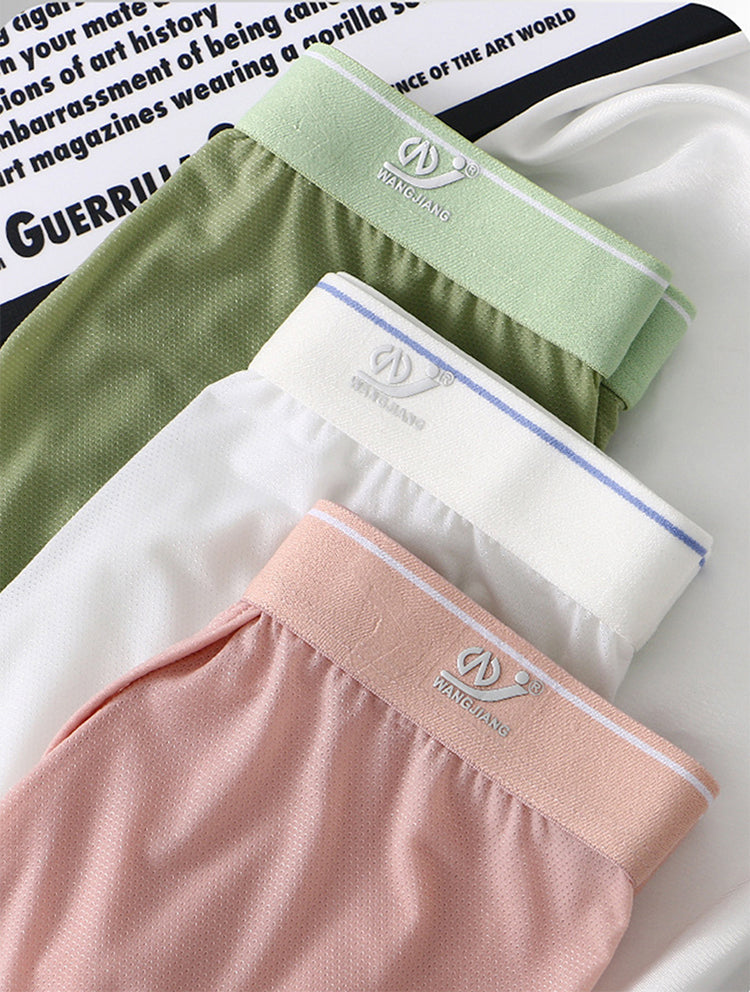 2 Pack Men's Breathable Mesh Trunks with Fly | dmunderwear detail image 17