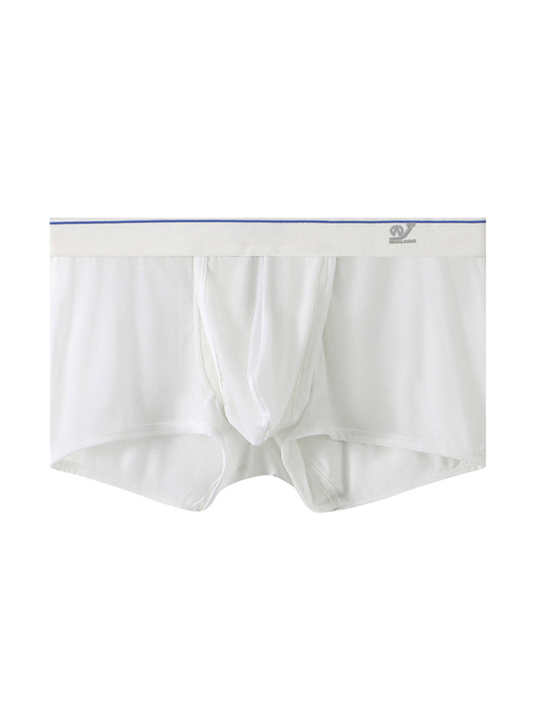 2 Pack Men's Breathable Mesh Trunks with Fly | dmunderwear detail image 19