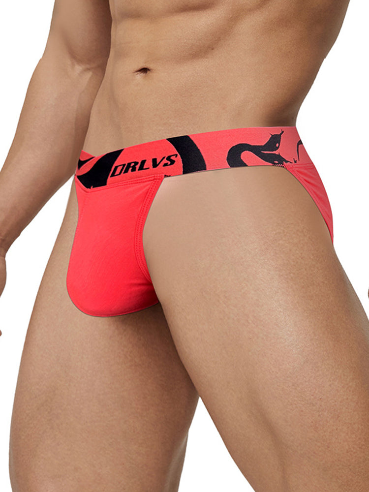 2 Pack Men's Modal Low-Rise Bikinis with Support Pouch and Tagless Waistband | dmunderwear detail image 18