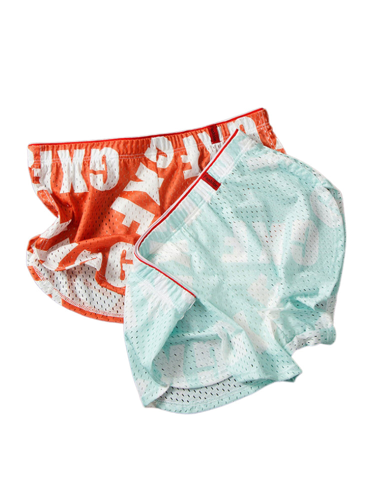 2 Pack Men's Breathable Mesh Ultra-Soft Lightweight & Airy Boxer Shorts | dmunderwear detail image 13