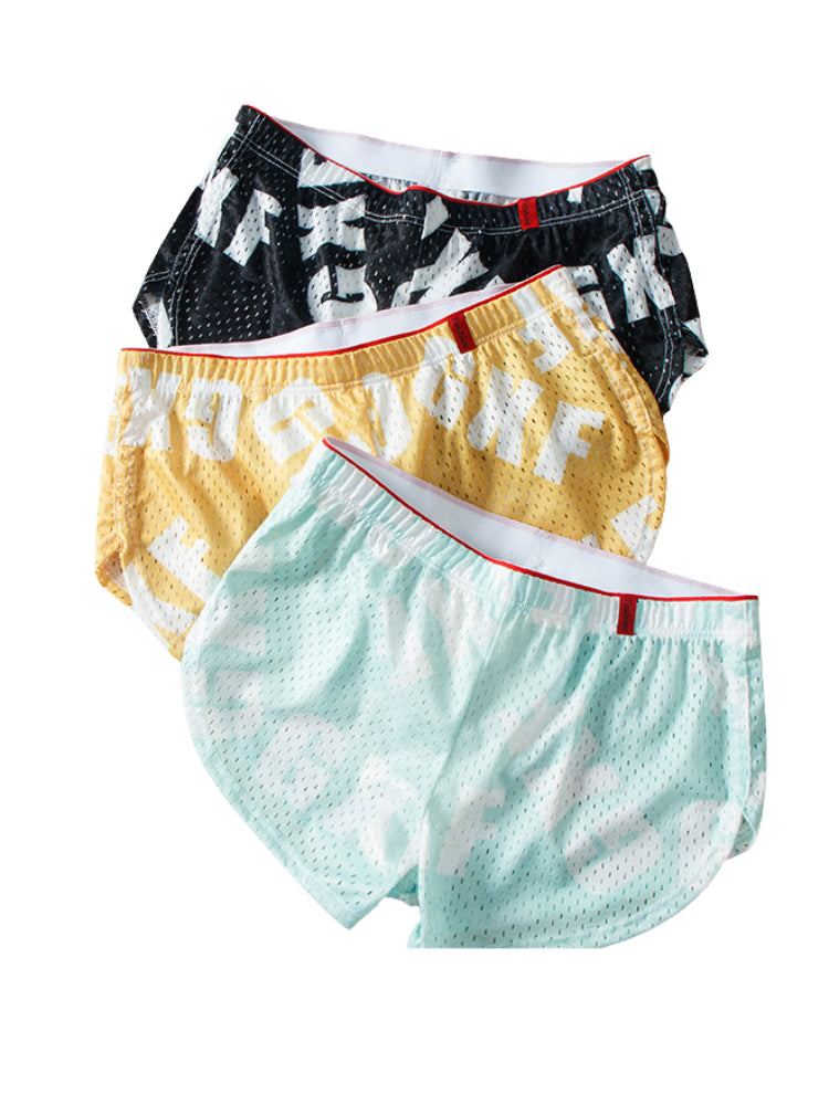 2 Pack Men's Breathable Mesh Ultra-Soft Lightweight & Airy Boxer Shorts | dmunderwear detail image 15