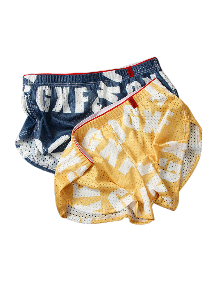 2 Pack Men's Breathable Mesh Ultra-Soft Lightweight & Airy Boxer Shorts | dmunderwear detail image 16