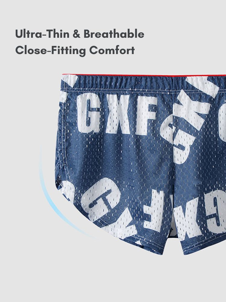 2 Pack Men's Breathable Mesh Ultra-Soft Lightweight & Airy Boxer Shorts | dmunderwear detail image 6