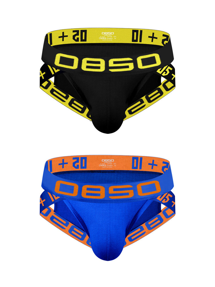2 Pack Men's Breathable Personalized Low-Rise High-Elastic Briefs | dmunderwear detail image 12