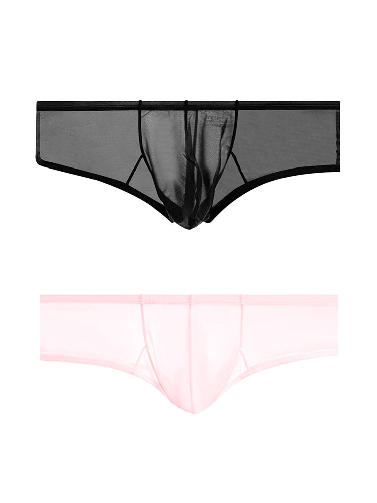 2 Pack Men's Breathable Sheer Elegance Quick-Dry Ultra-Soft Trunks | dmunderwear detail image 14