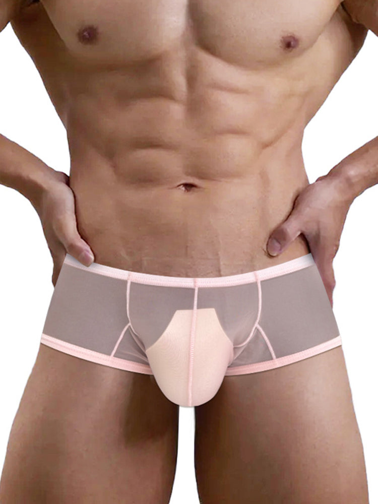 2 Pack Men's Breathable Sheer Elegance Quick-Dry Ultra-Soft Trunks | dmunderwear detail image 3