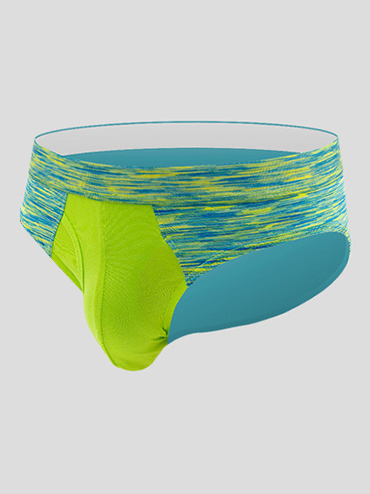 2 Pack Men's Breathable Spell Color Butt Lifting Briefs | dmunderwear
