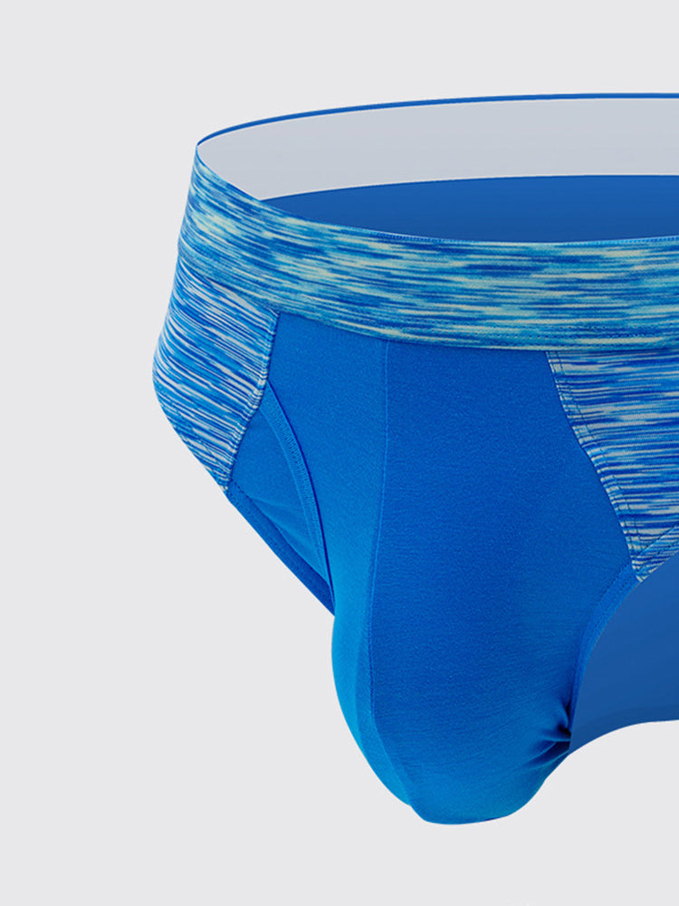 2 Pack Men's Breathable Spell Color Butt Lifting Briefs | dmunderwear detail image 10